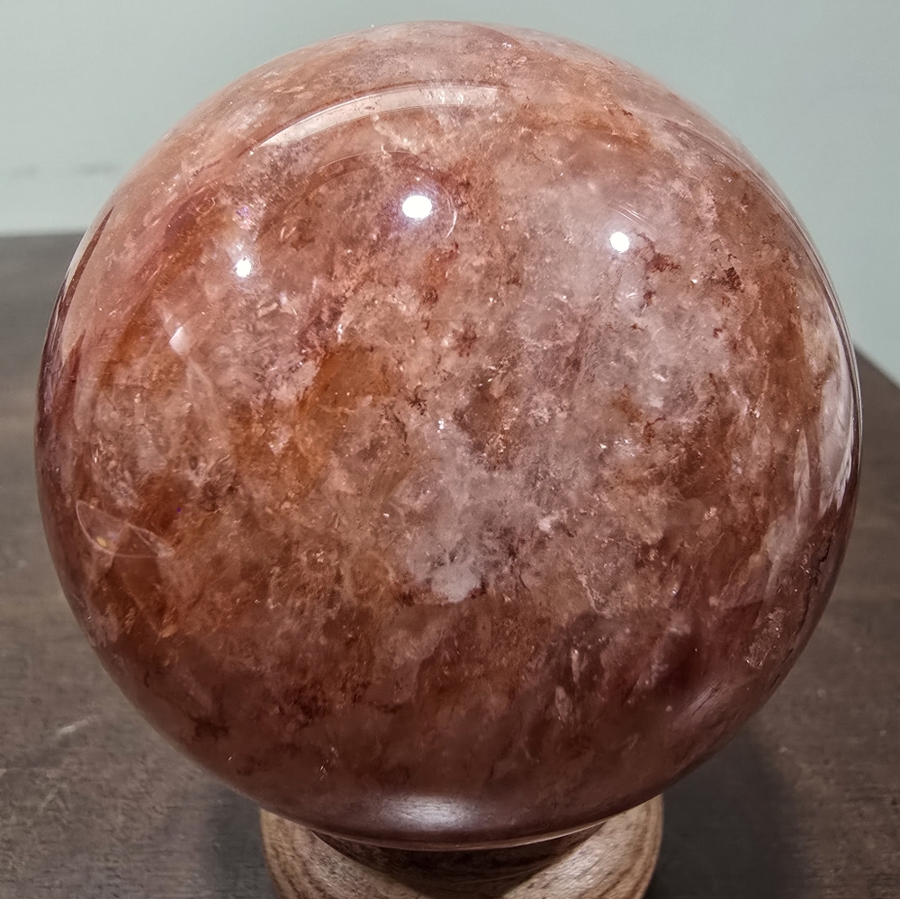 Fire Quartz Crystal Sphere 63mm